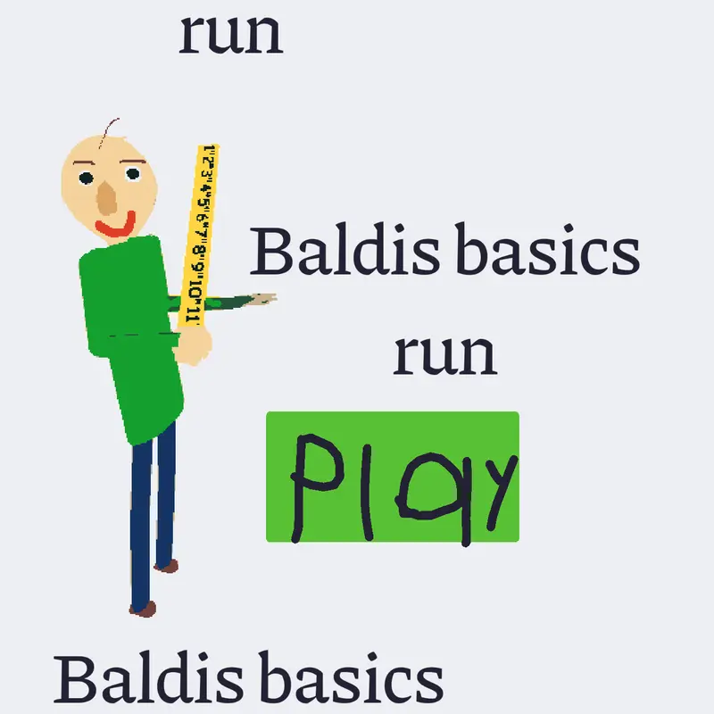 Baldis basics run/may contains glitches by @reccreationofficial