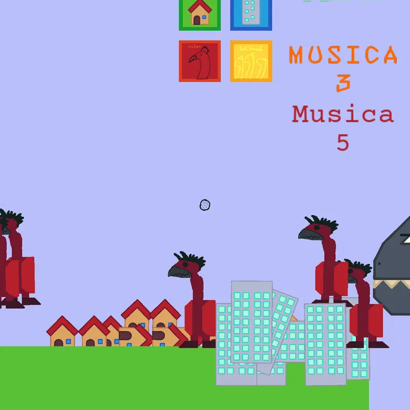 Feed godzilla (alimenta a godzilla) by @JELLO_FISH