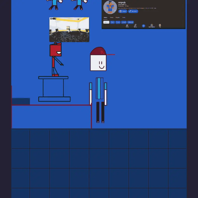 Blue Team ragdoll by @Theblueteamleader