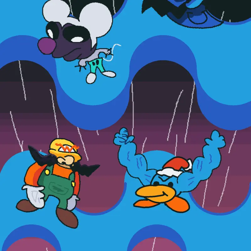 the first atoll "wawario and wawaluigi" by @marcotheowl_21