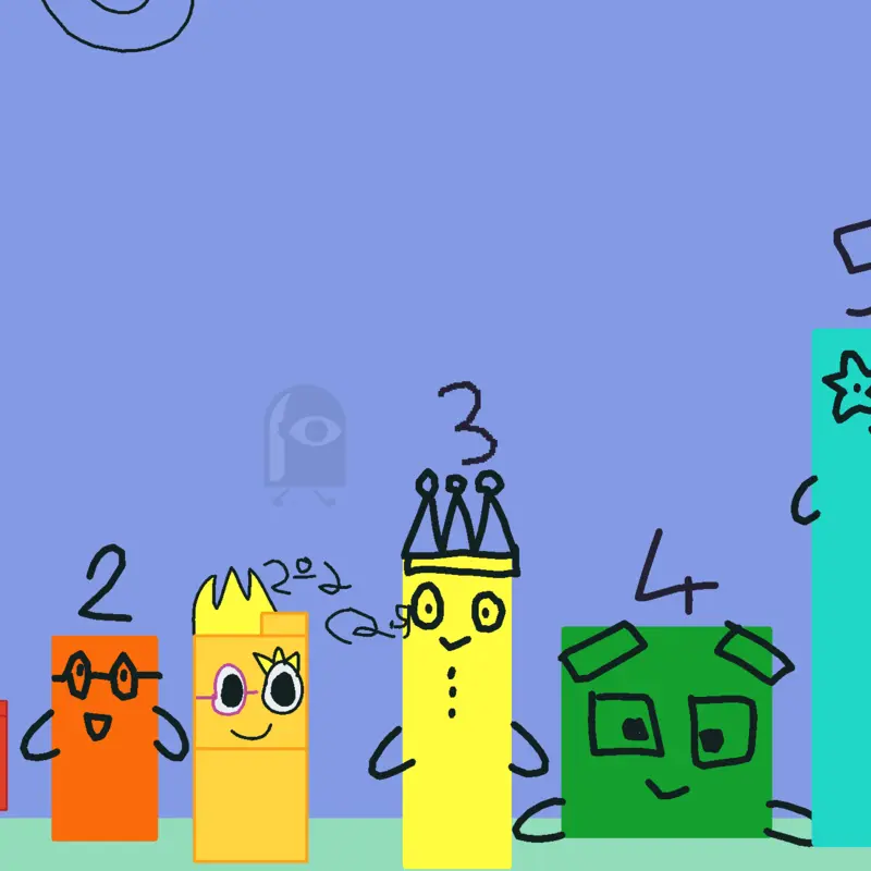 Number blocks (1-INF) by @Bolinho-Oliveira