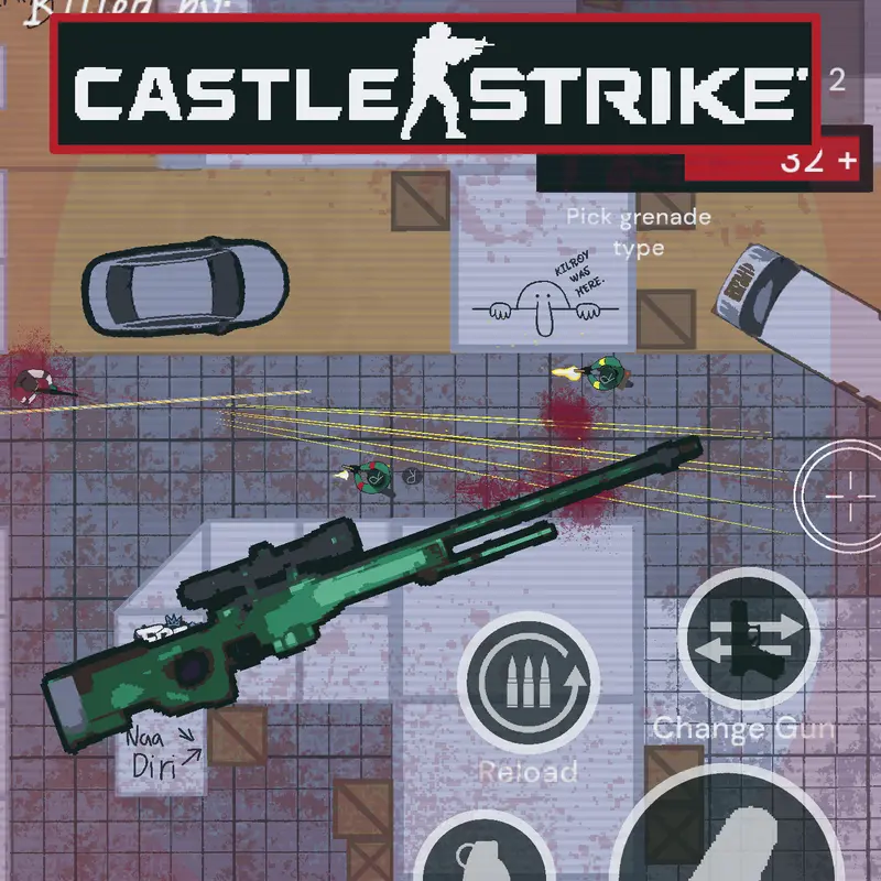 Counter strike 2d top down by @kiltedgold