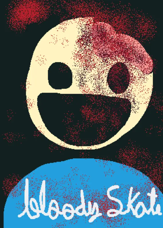 Bloody skateboard B-) 🩸 by @chikenpro