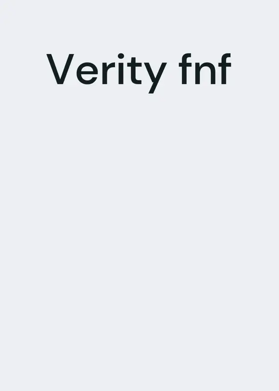 Verity fnf by @Castle144