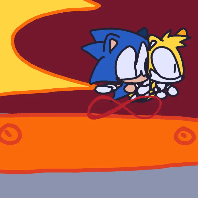 Sonic running for his life deck by @Sonicduhdeckplayer