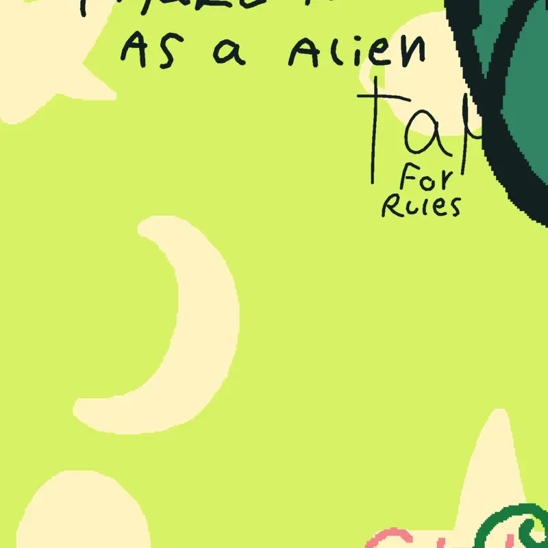 Sticky the alien by @XNavin