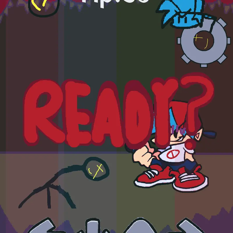 OC VS cursed stick man by @galacticworm