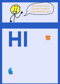 BFDI maze game wow!