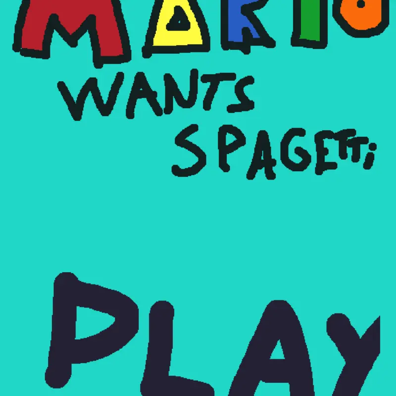 Mario wants spaghetti by @Chighu_games437