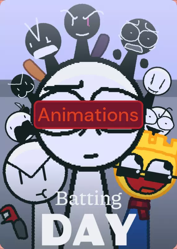Animations batting day but mine! by @Rusnoobking2