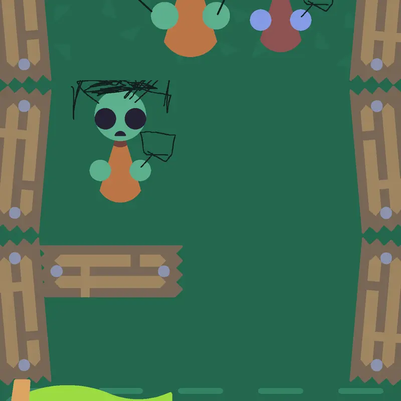 Zombie throw mr rocky by @smiley_blud