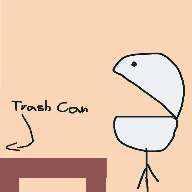 Feed the stickman by @the_letter_m