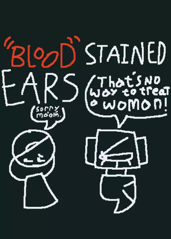 "BLOOD" STAINED EARS by @RoMakez