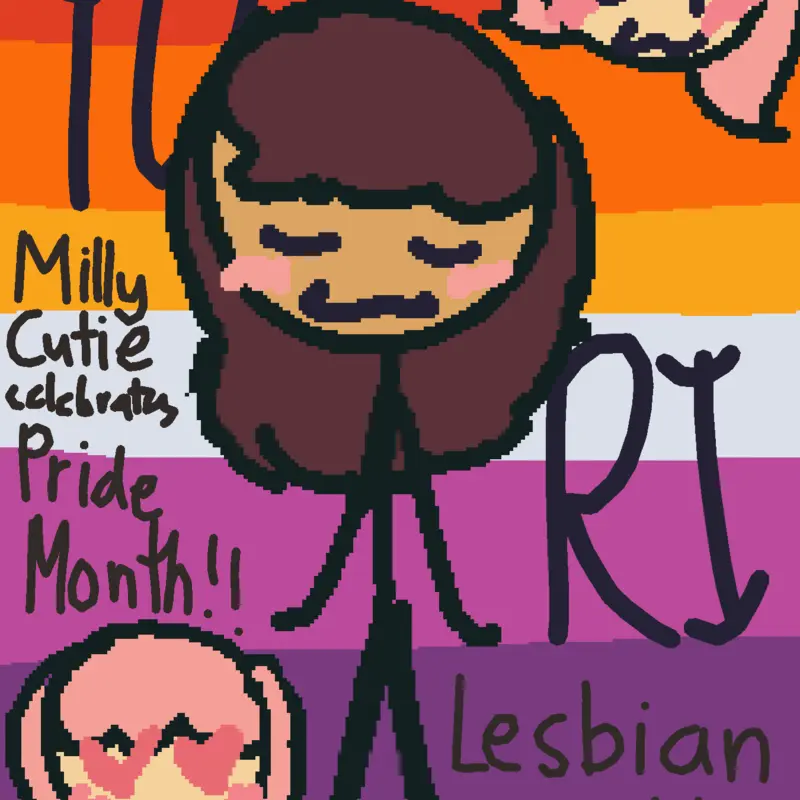 Lesbian drawing! Yuriiii!! :D by @MillyCutie