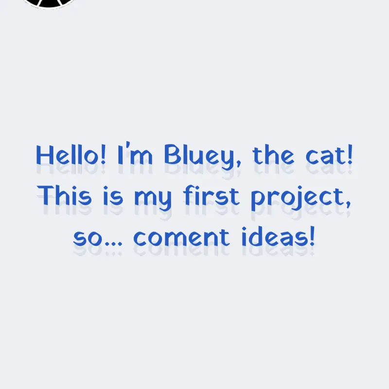 My first project by @BlueySprunki