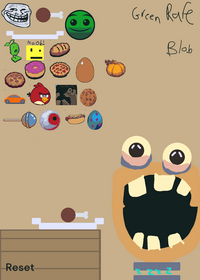 Wubbox eats