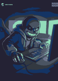 Error sans playing sans vs chara but he gets...