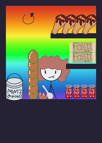 Mark the dino-