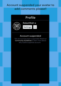 Avatar suspended