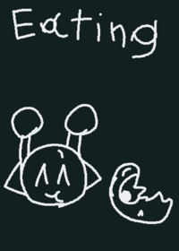 Simon eats Brud