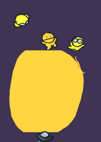 Alien yellow BETA 1.1 valentines...