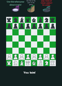 The chess: I updated it for a bit and it...