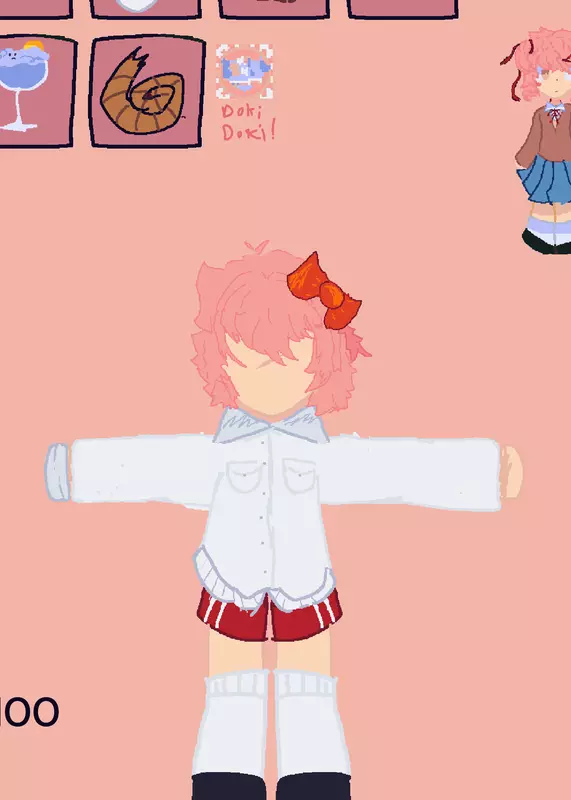 Sayori's ragdoll!!! by @ForsakenPl4y3r