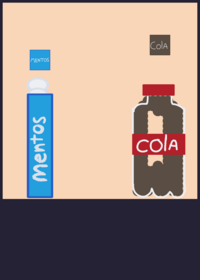 Cola with mentos!