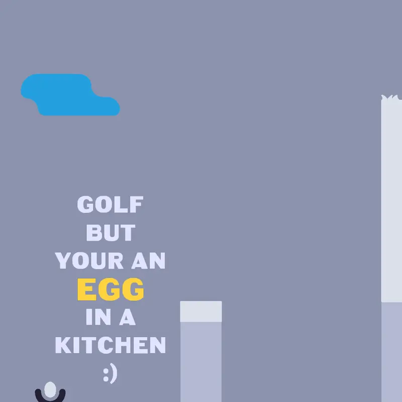 Golf but your an egg in a kitchen by @COZM0