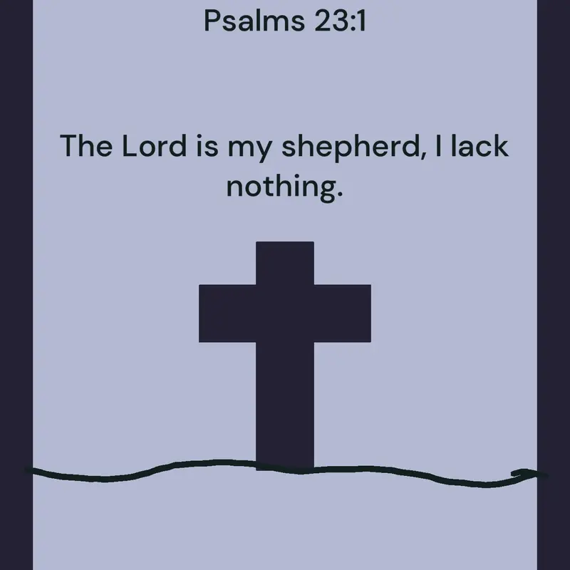 Psalms 23:1 by @Jesus_Loves_You