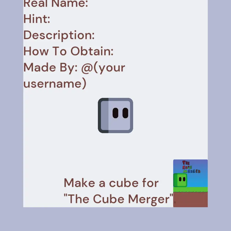 Make A Cube For The Cube Merger! by @Lavern123