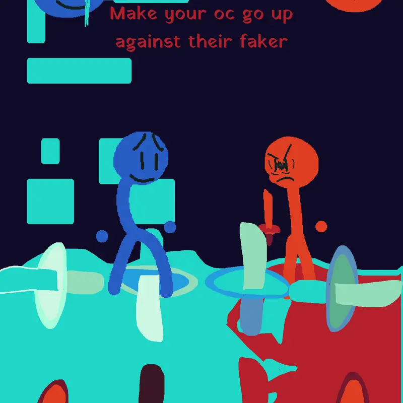 Stickman blue infected vs stickman red by @InakialfonsoLopezahu