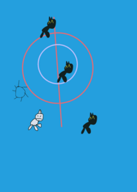 Dodge the balls and dont get hit!