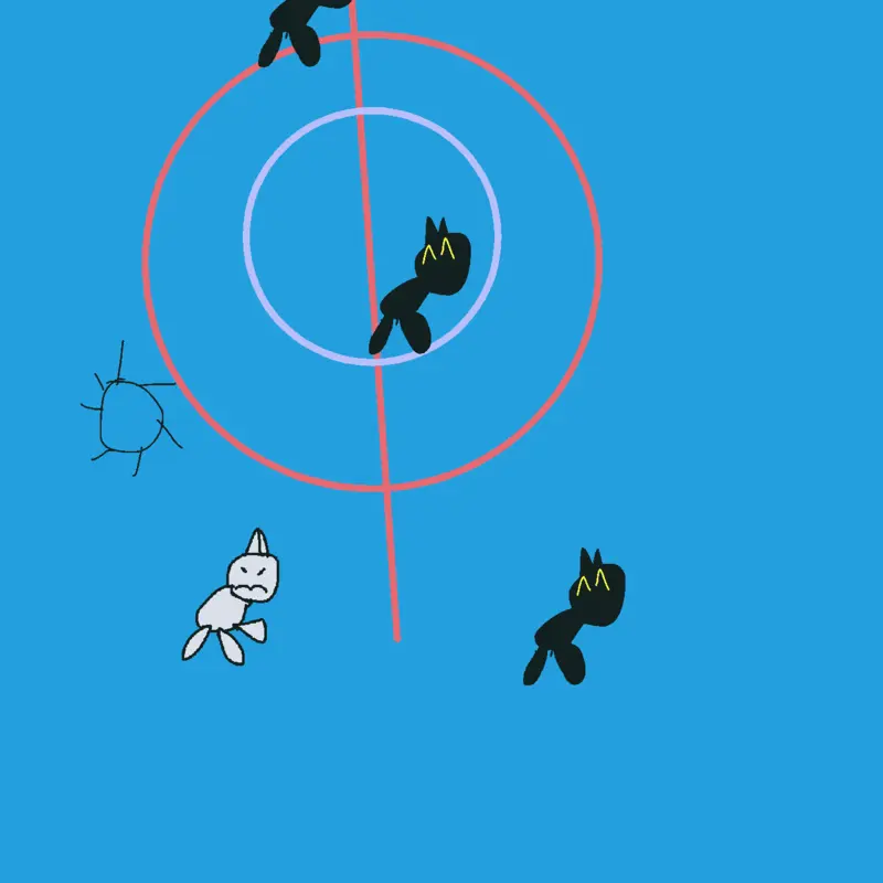 Dodge the balls and dont get hit! by @Raddia