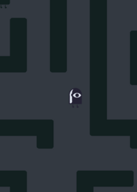 Get chased in a small maze