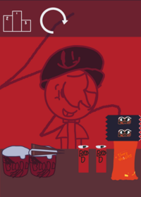 red but hes evil