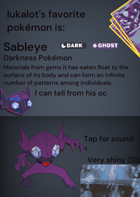 Lukalotl's favorite pkm