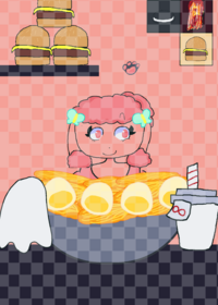 Cute mukbang!🐾🩷🌸🍨🧁🌷