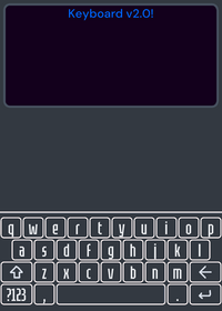 Second keyboard!