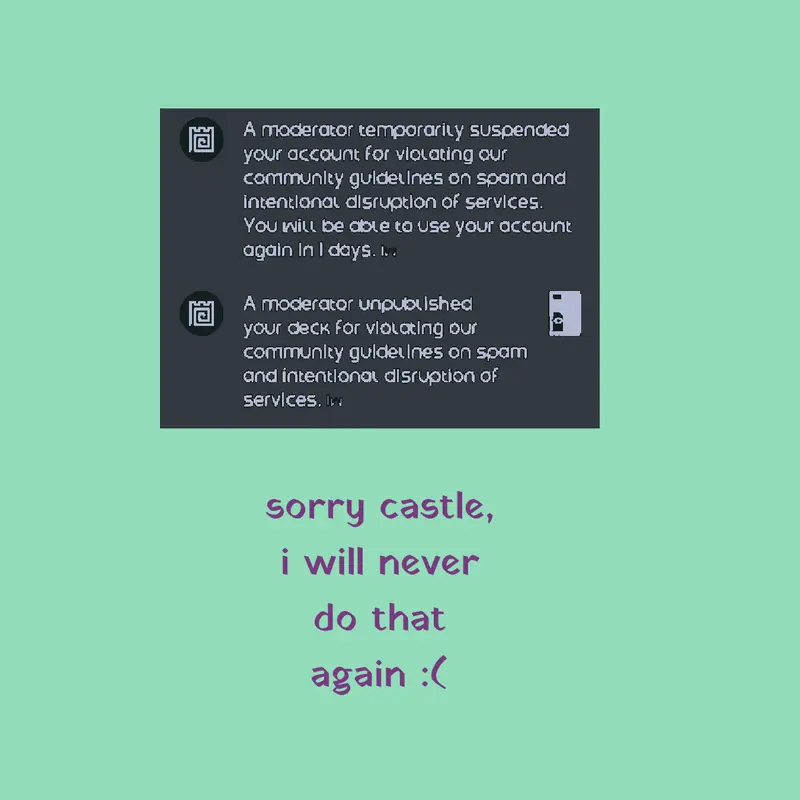 Apology to Castle by @hello_everyo