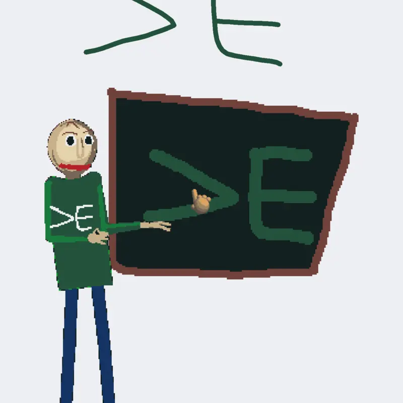 GREATER THAN E MOD - >E by @MegaLilSquid