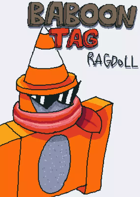 Baboon tag ragdoll by @nlb
