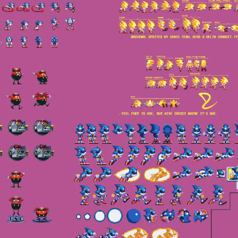 Some of the sprites coming to sonicR 4/3 by @josiah_is_tuff
