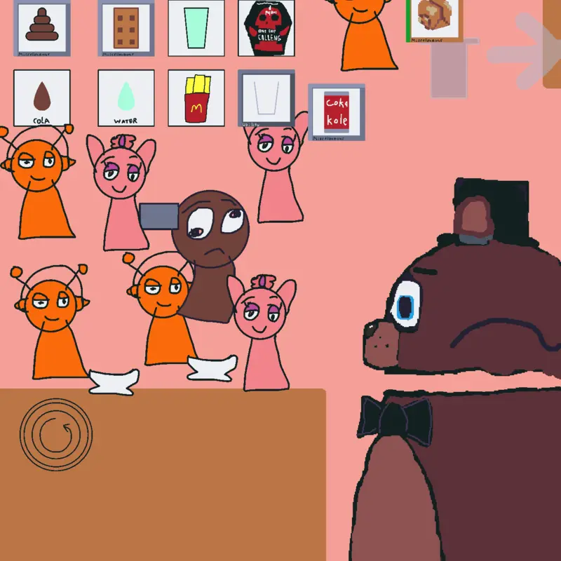 Feed Freddy Fazbear by @Bruddysprunki