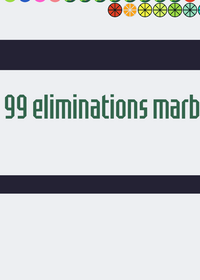 100 balls 99 eliminations marble race