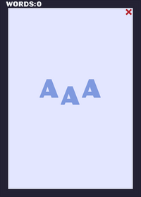 AAA: An English generating word game, create...