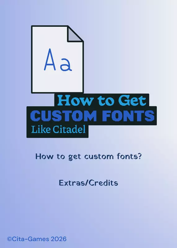 How to Get Custom Fonts Like Citadel by @-Citadel-Official-