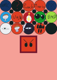 Beat up red cube