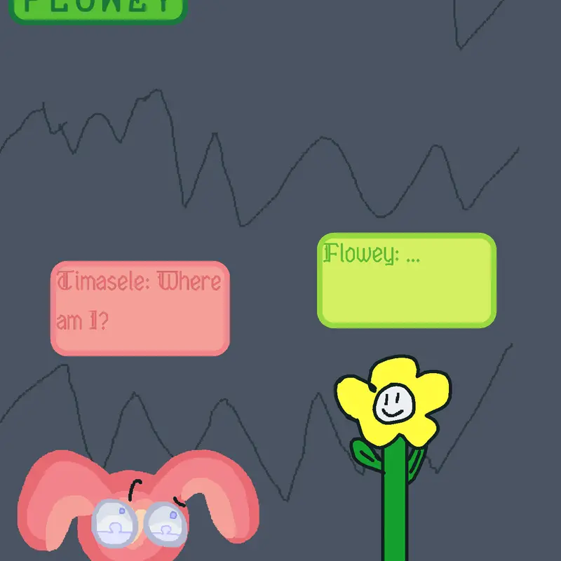 QNA with Flowey (not original) by @harharcau_cb