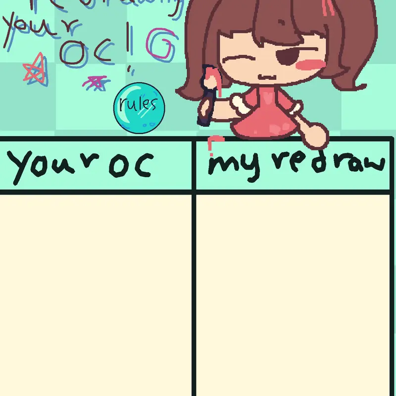 Redrawing ur oc!! by @milky_starr